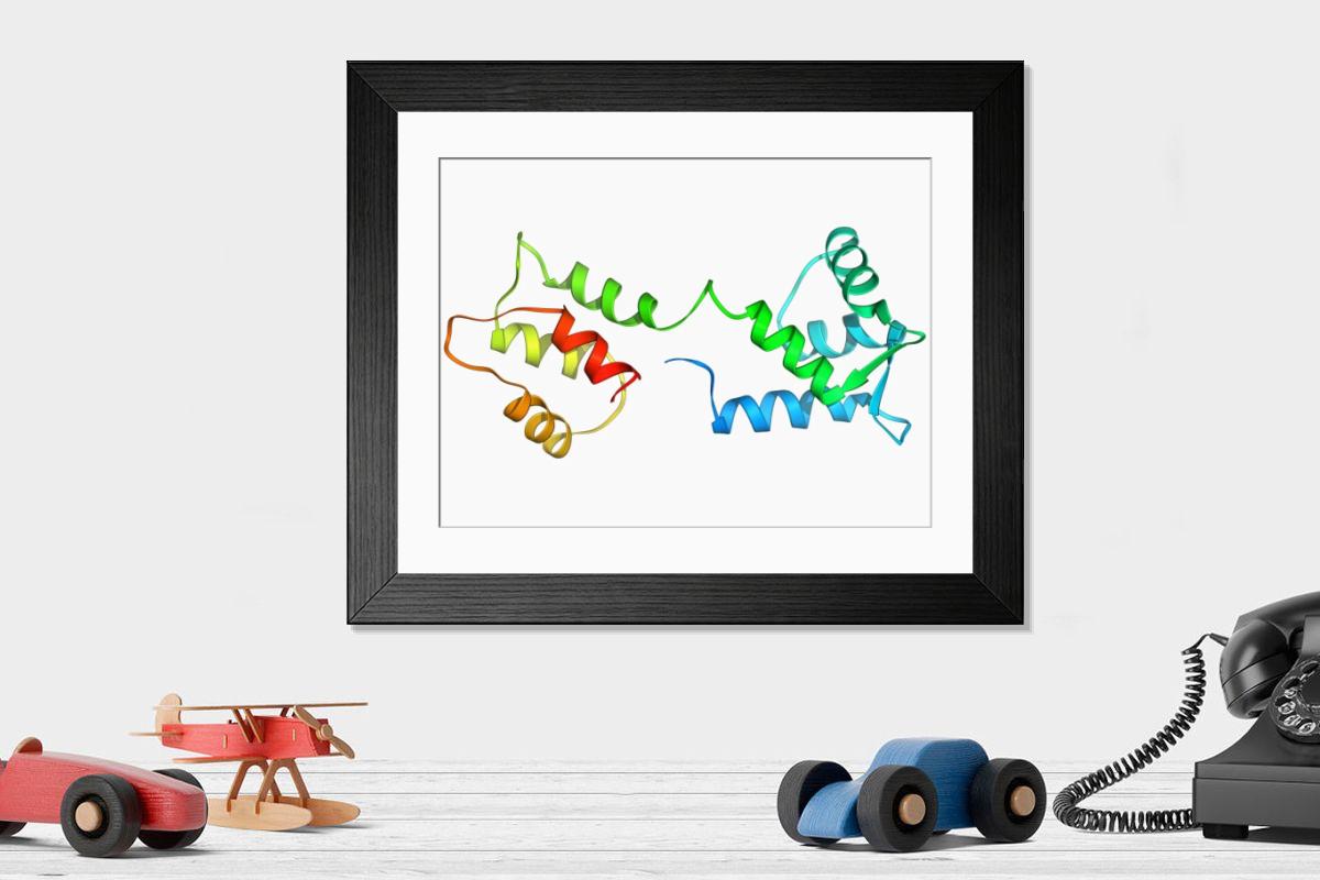 Shown hanging in a room: Modern 14"x12" (36x31cm)