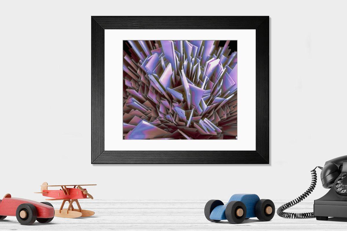 Shown hanging in a room: Modern 14"x12" (36x31cm)
