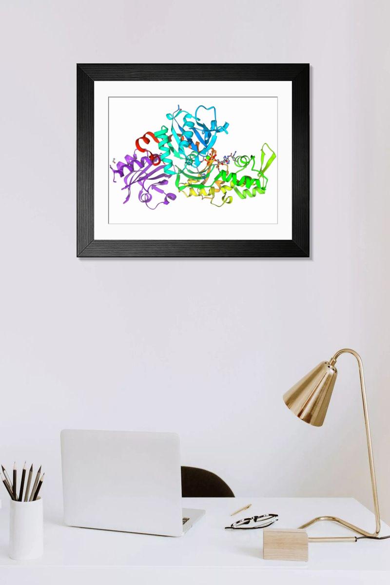 Shown hanging in a room: Modern 14"x12" (36x31cm)
