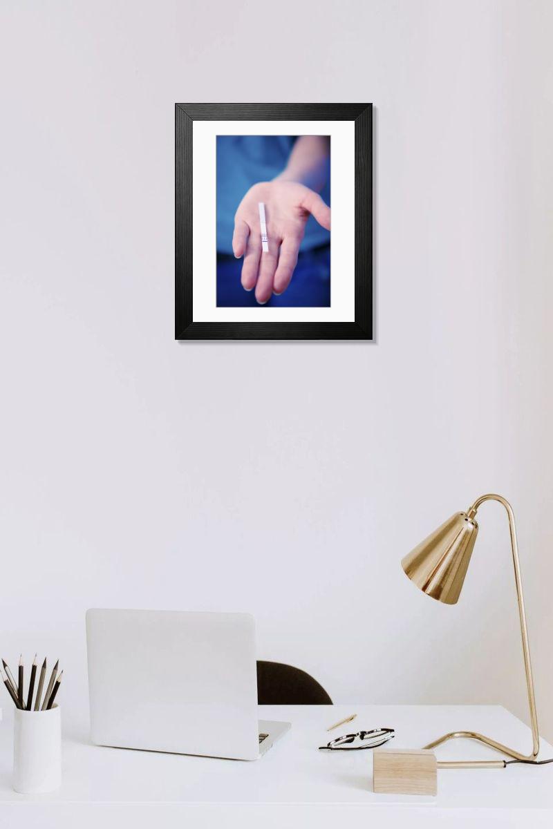 Shown hanging in a room: Modern 14"x12" (36x31cm)