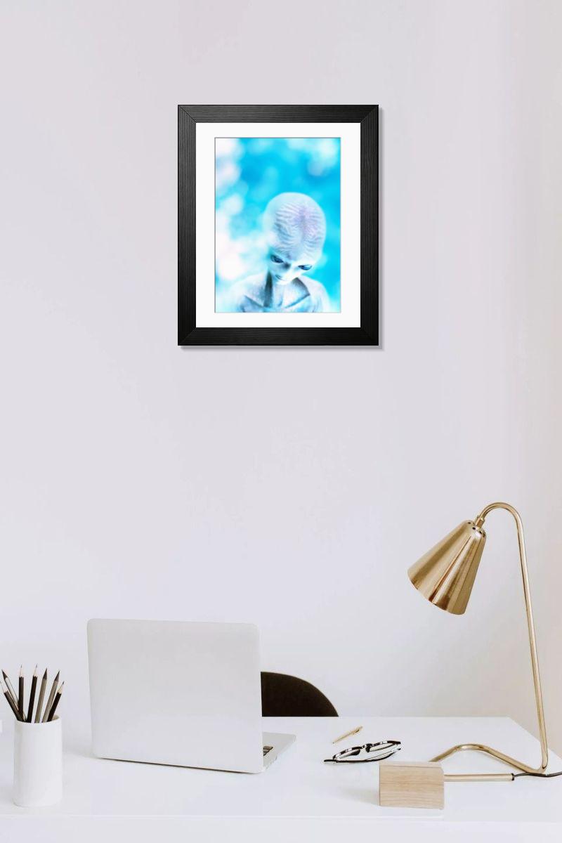 Shown hanging in a room: Modern 14"x12" (36x31cm)