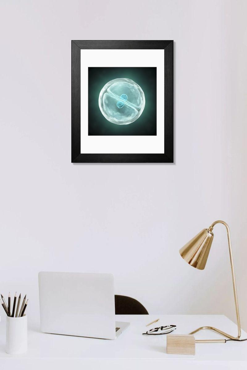 Shown hanging in a room: Modern 14"x12" (36x31cm)