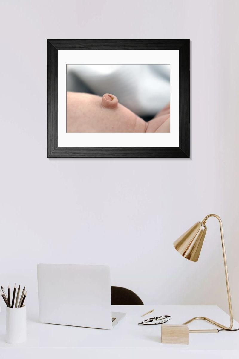 Shown hanging in a room: Modern 14"x12" (36x31cm)