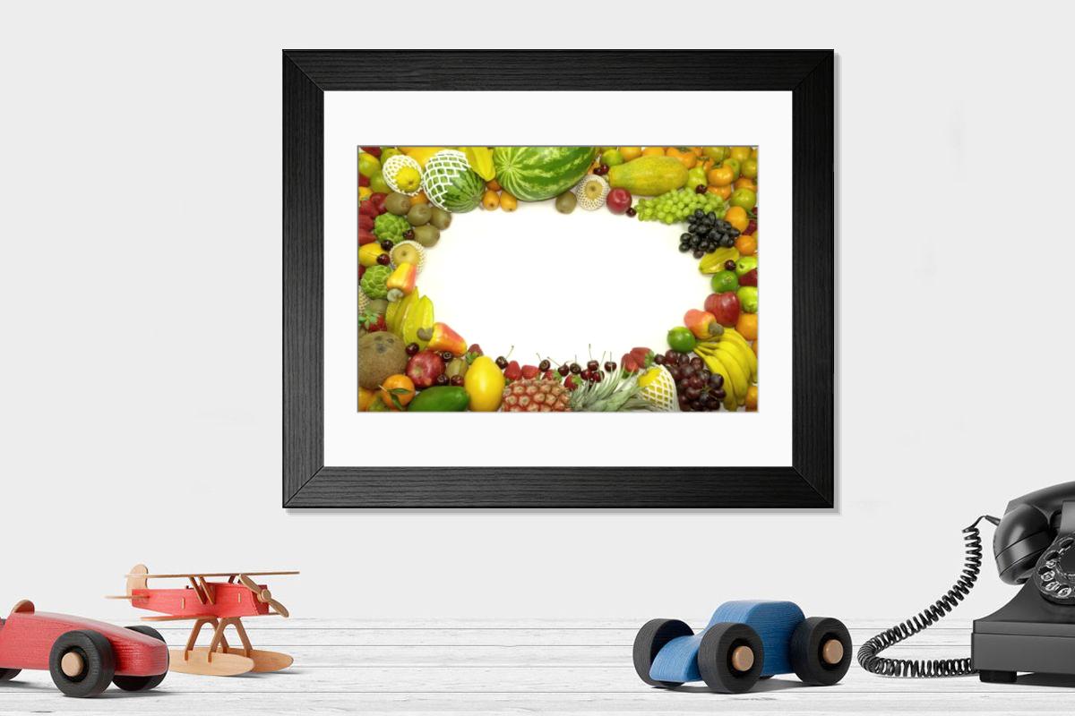 Shown hanging in a room: Modern 14"x12" (36x31cm)