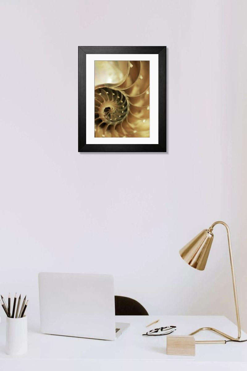 Shown hanging in a room: Modern 14"x12" (36x31cm)