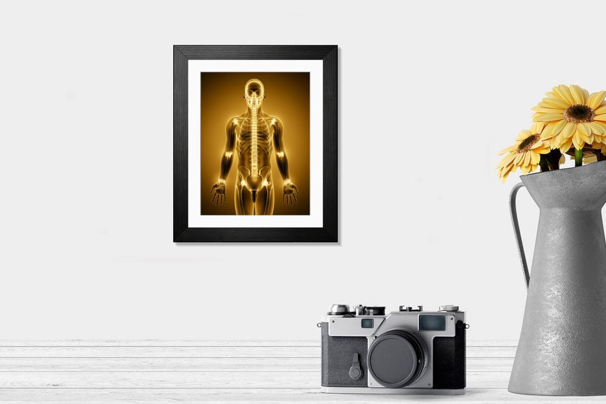 Shown hanging in a room: Modern 14"x12" (36x31cm)