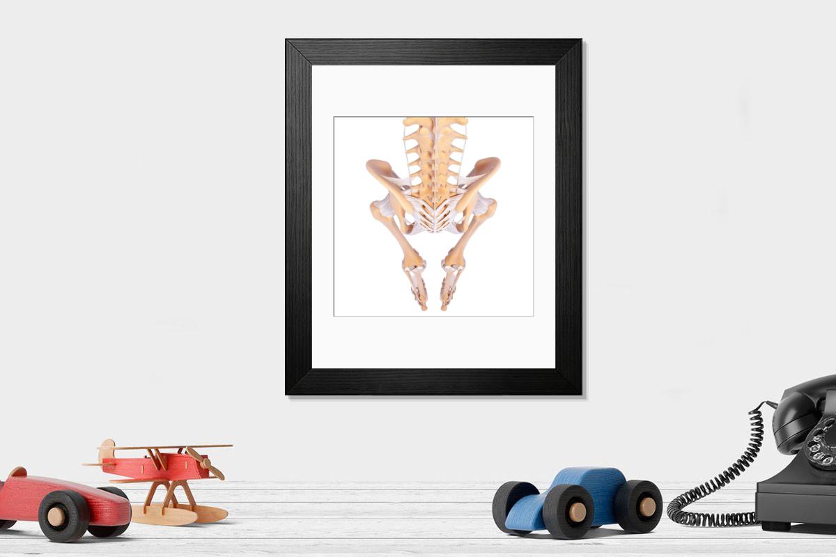 Shown hanging in a room: Modern 14"x12" (36x31cm)