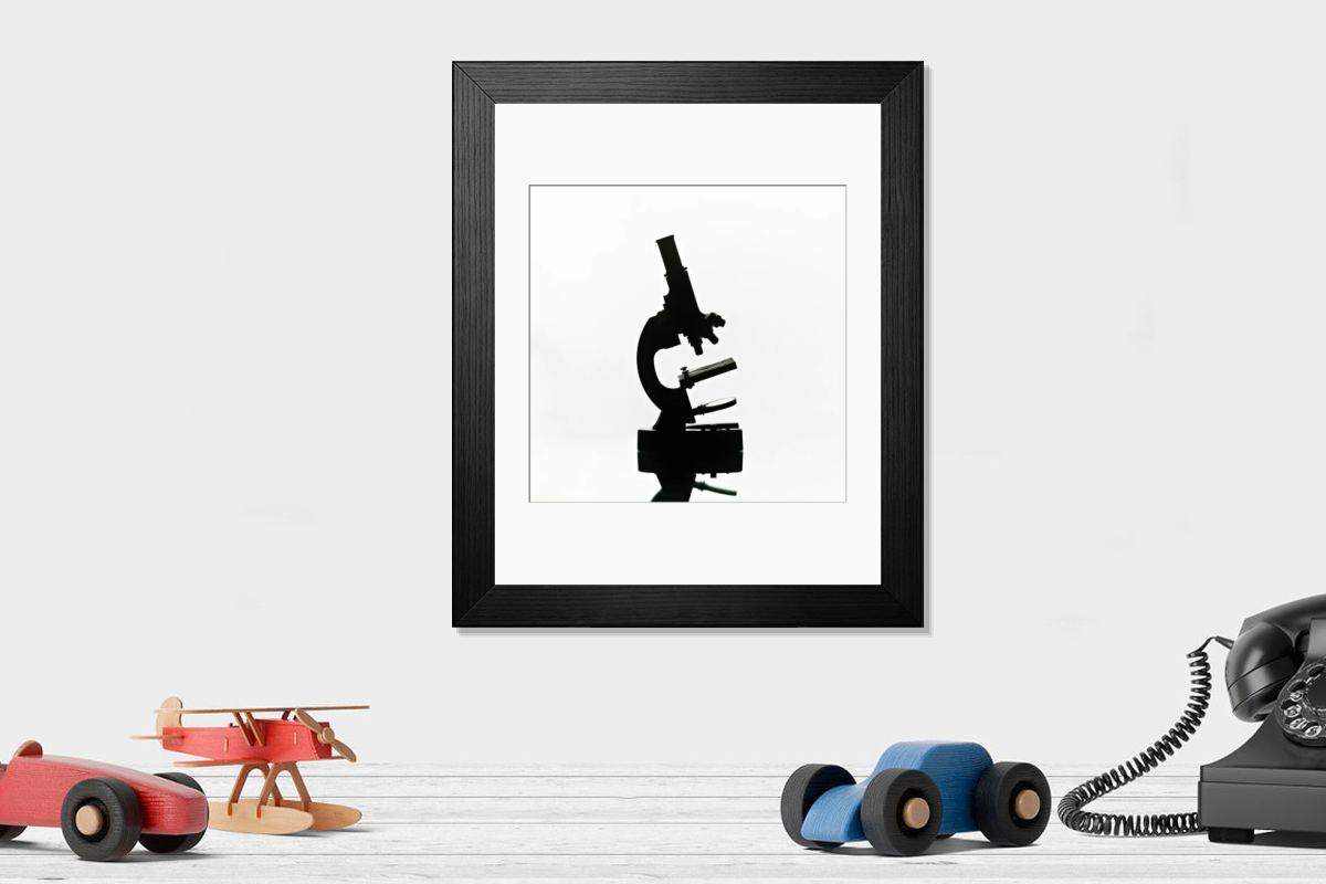 Shown hanging in a room: Modern 14"x12" (36x31cm)