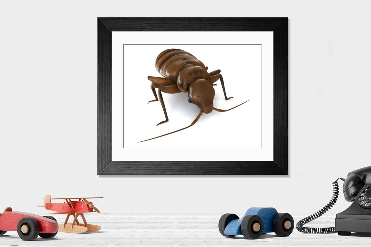 Shown hanging in a room: Modern 14"x12" (36x31cm)