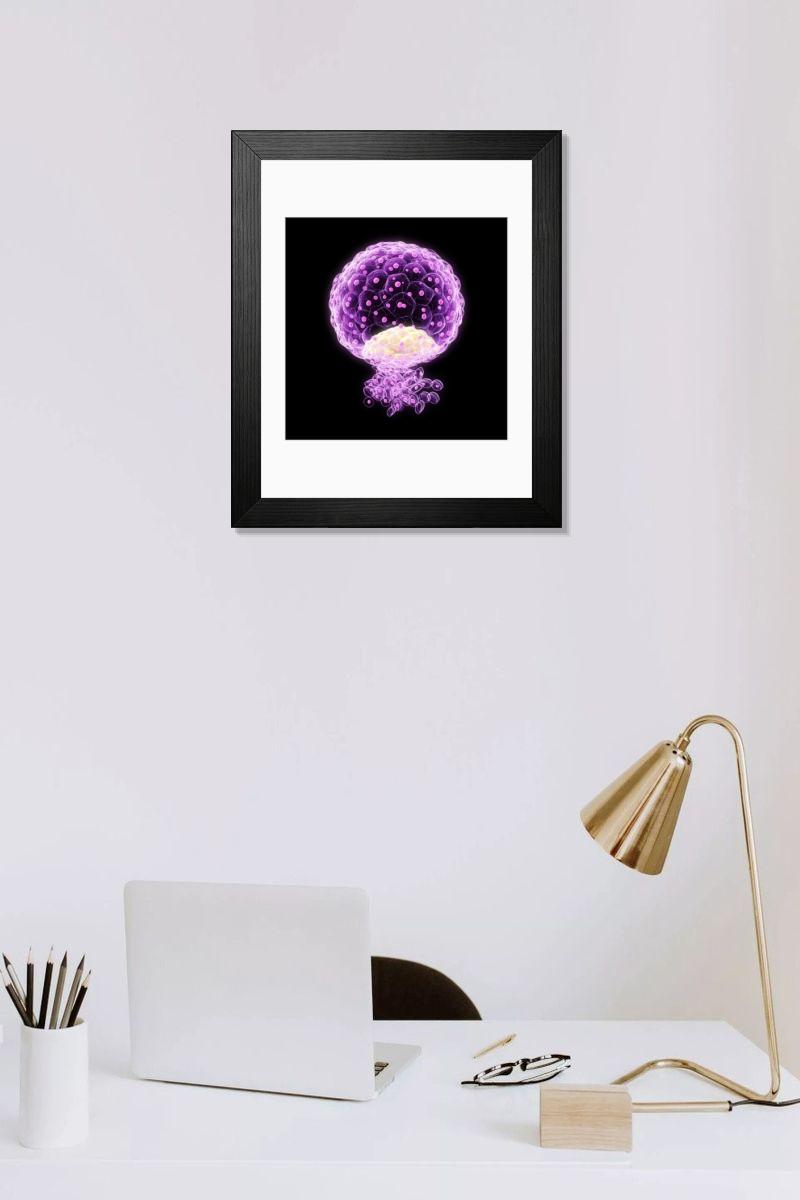 Shown hanging in a room: Modern 14"x12" (36x31cm)