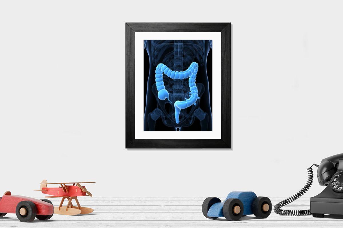 Shown hanging in a room: Modern 14"x12" (36x31cm)