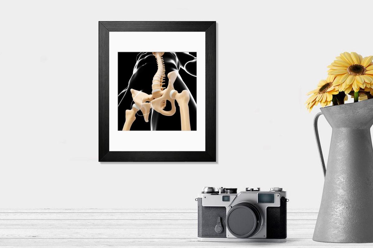 Shown hanging in a room: Modern 14"x12" (36x31cm)
