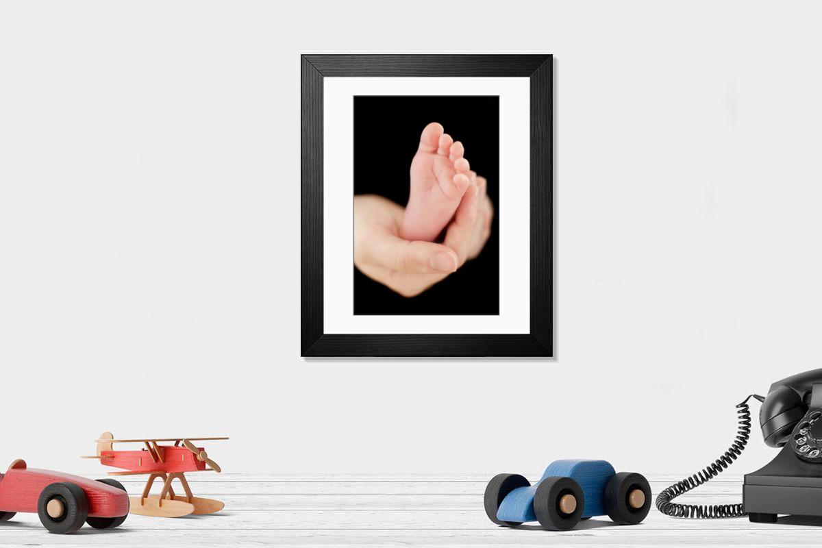 Shown hanging in a room: Modern 14"x12" (36x31cm)