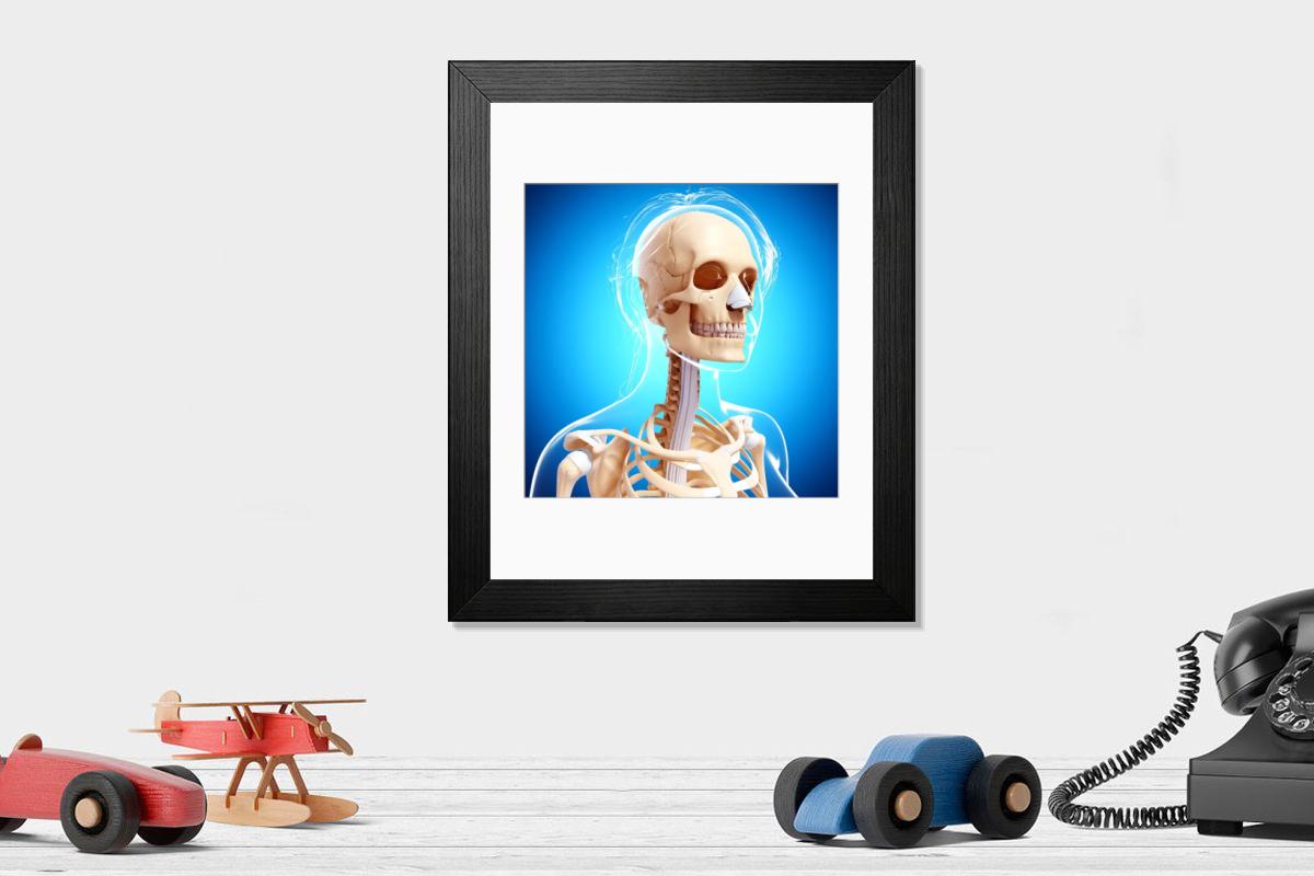 Shown hanging in a room: Modern 14"x12" (36x31cm)