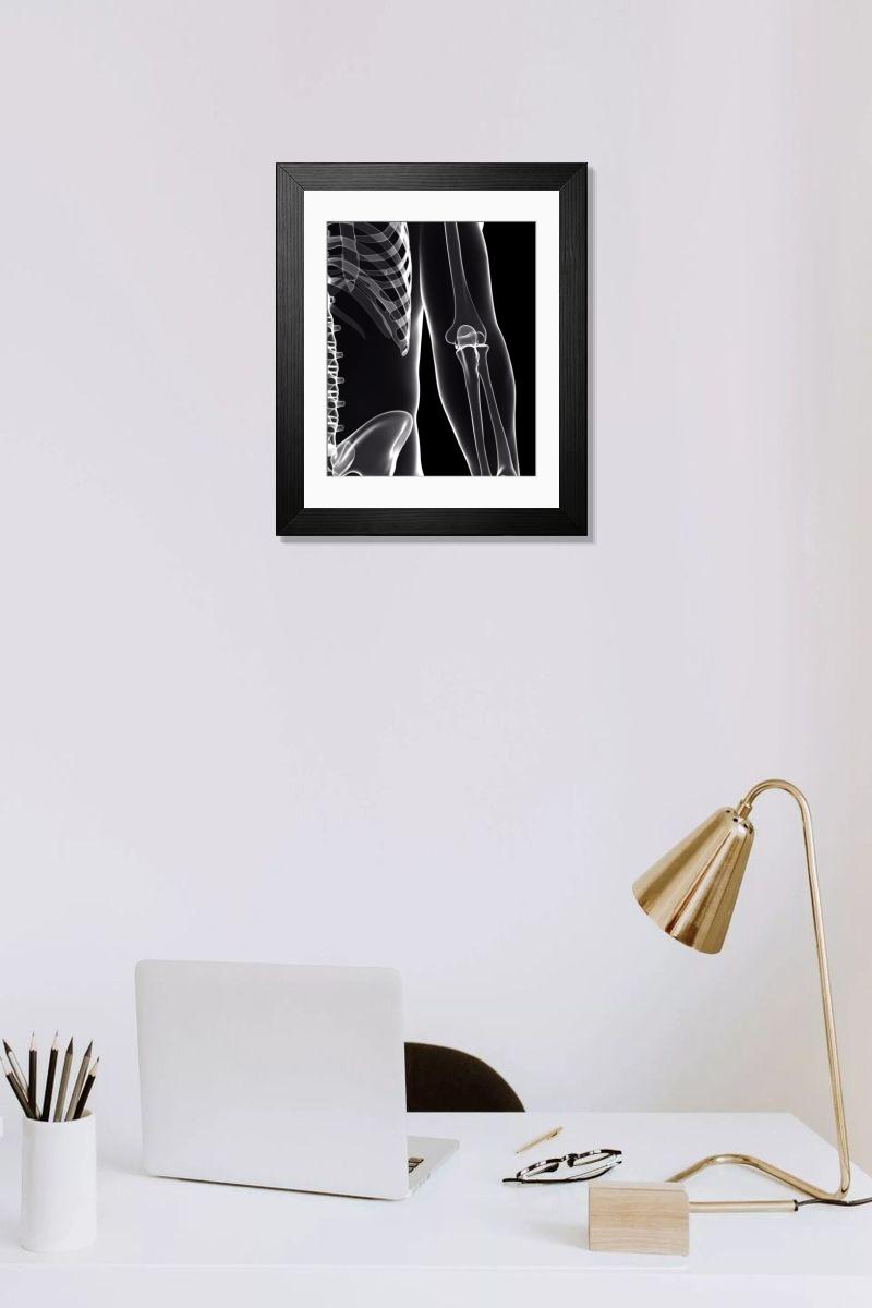 Shown hanging in a room: Modern 14"x12" (36x31cm)