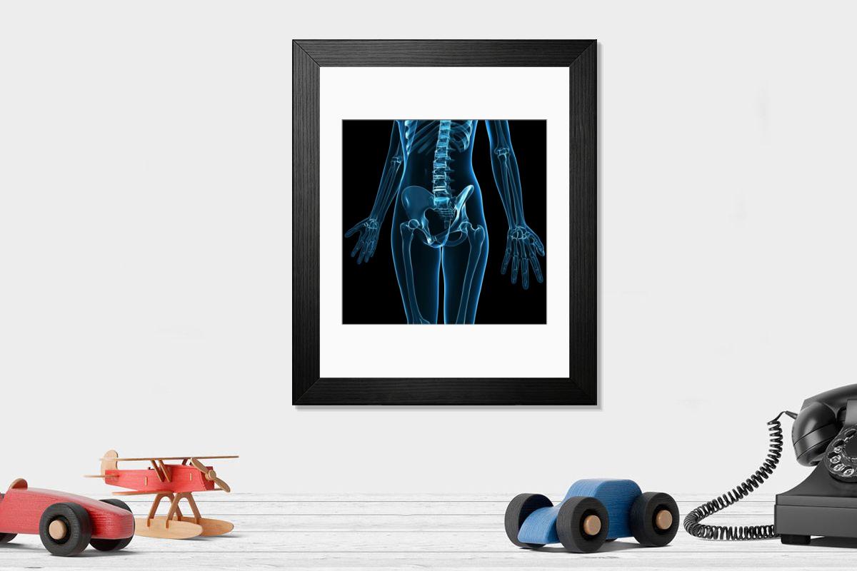 Shown hanging in a room: Modern 14"x12" (36x31cm)