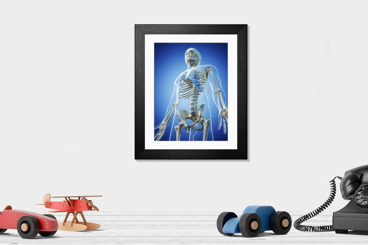 Shown hanging in a room: Modern 14"x12" (36x31cm)