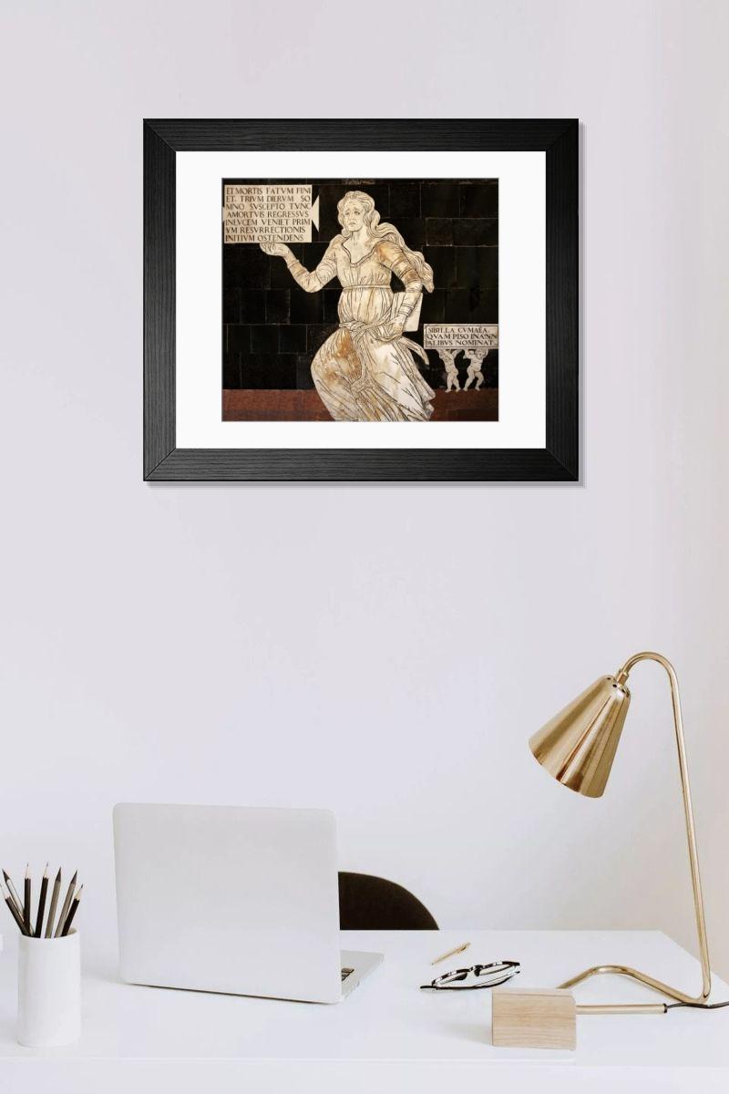 Shown hanging in a room: Modern 14"x12" (36x31cm)