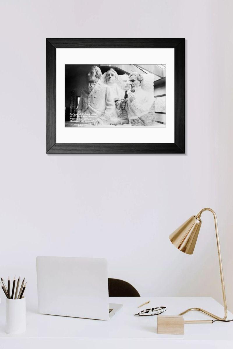 Shown hanging in a room: Modern 14"x12" (36x31cm)