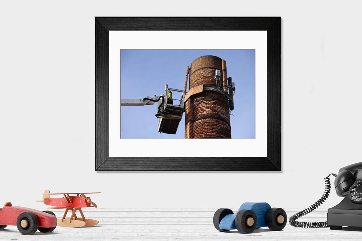Shown hanging in a room: Modern 14"x12" (36x31cm)