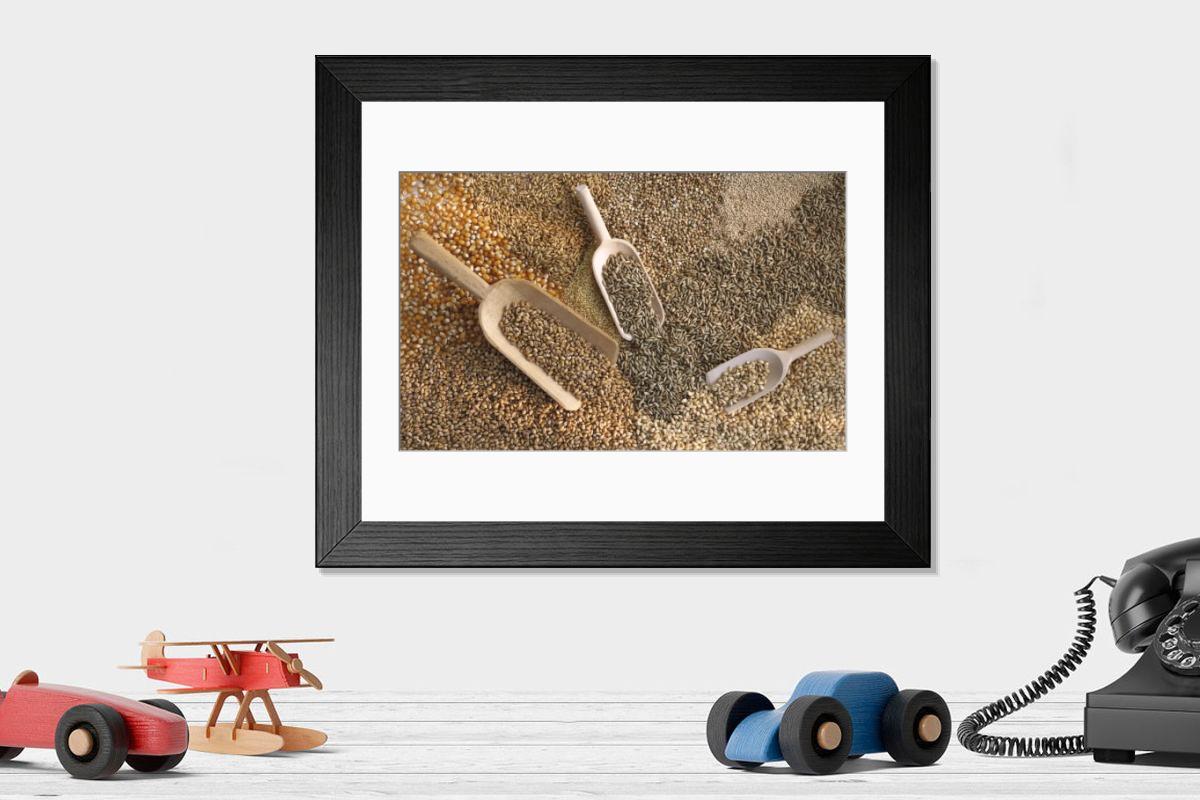 Shown hanging in a room: Modern 14"x12" (36x31cm)