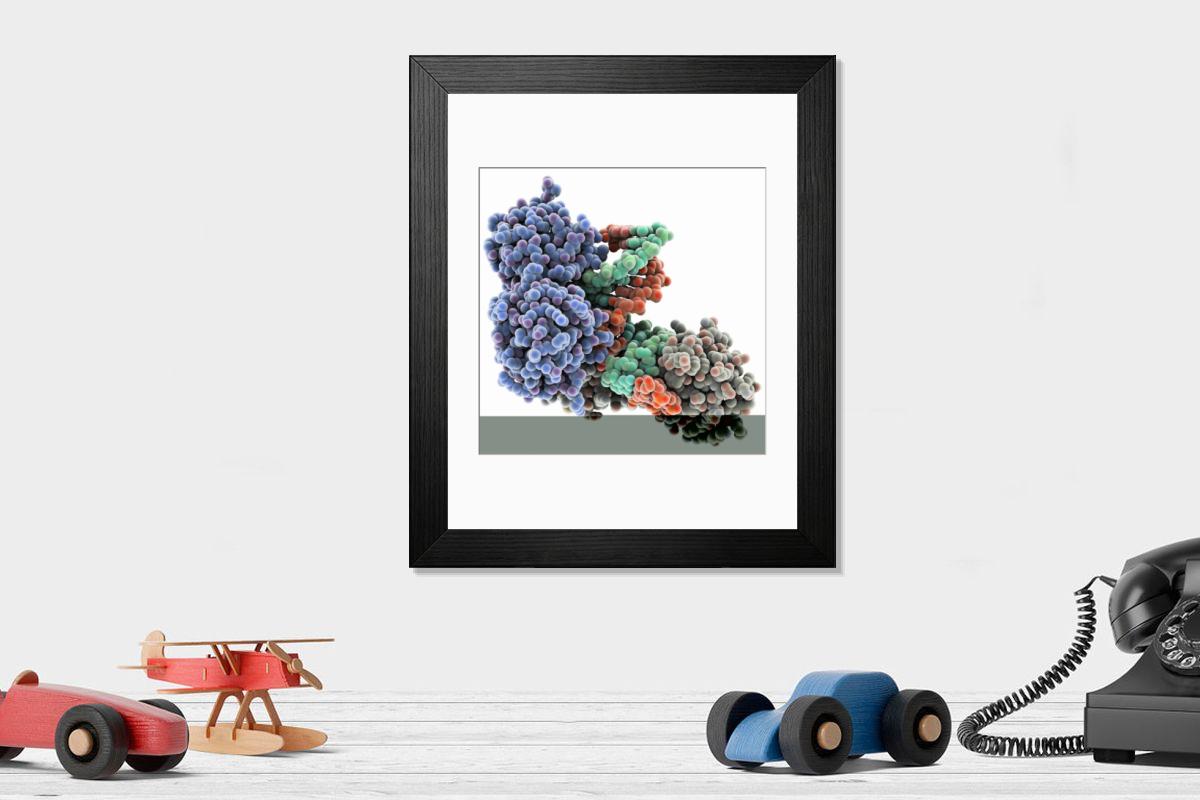 Shown hanging in a room: Modern 14"x12" (36x31cm)