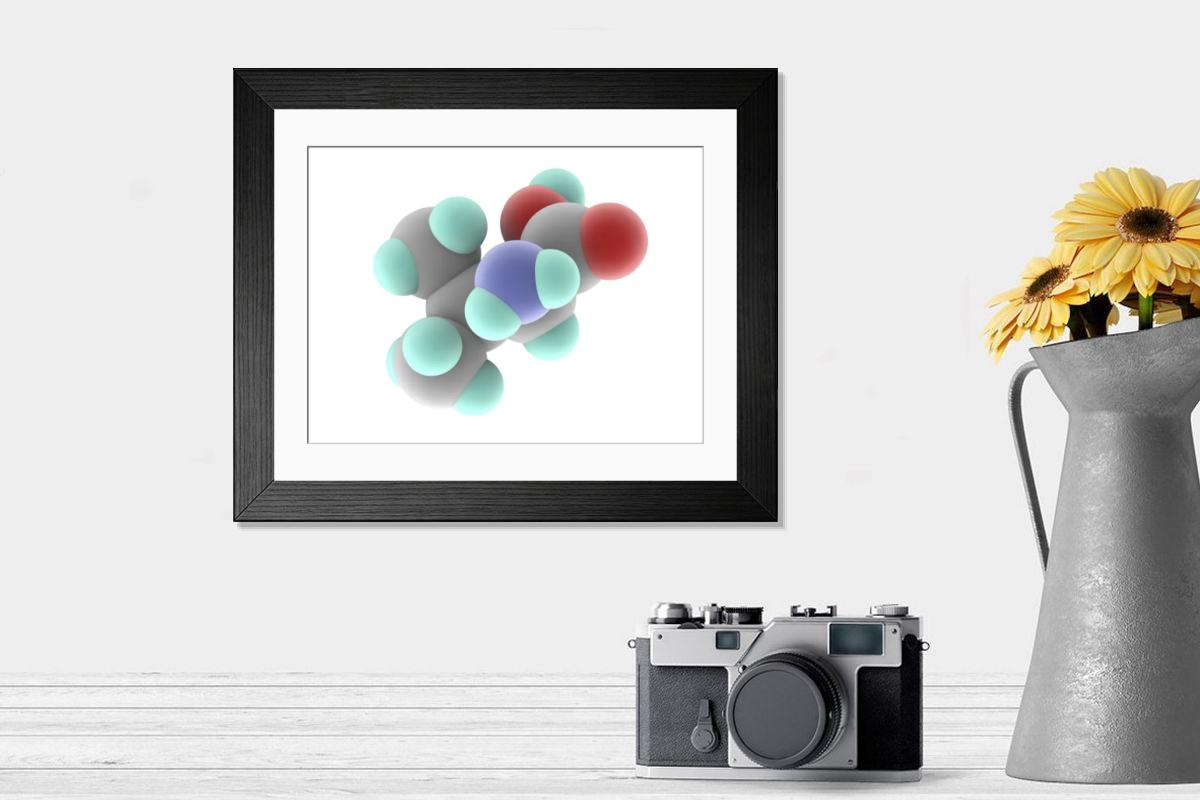 Shown hanging in a room: Modern 14"x12" (36x31cm)