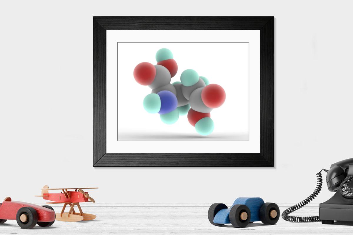 Shown hanging in a room: Modern 14"x12" (36x31cm)