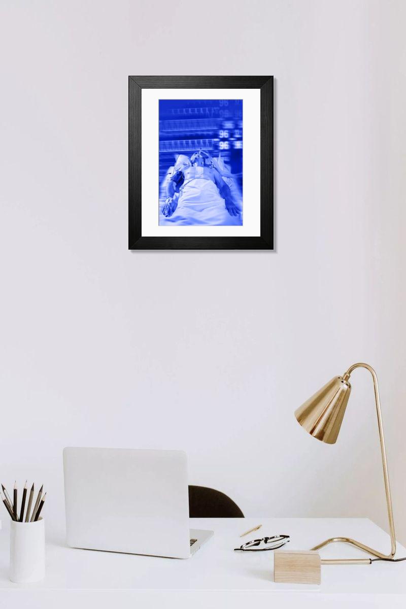 Shown hanging in a room: Modern 14"x12" (36x31cm)