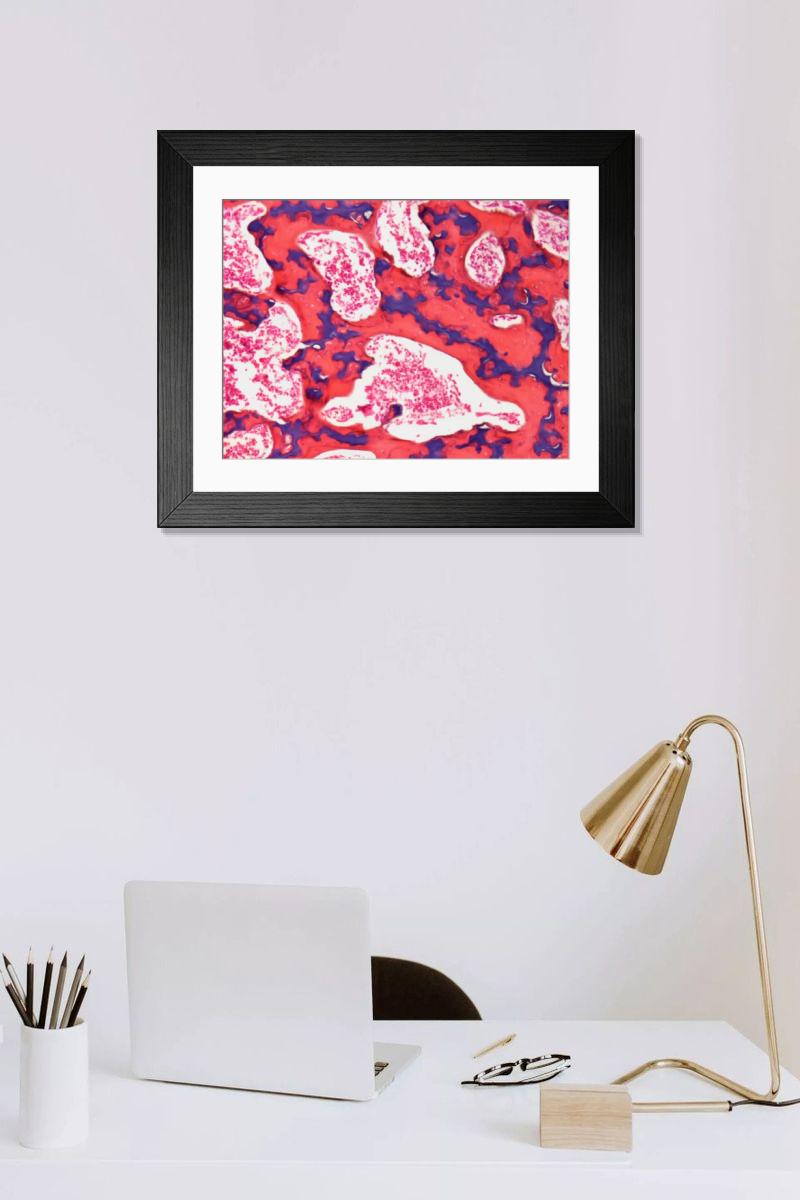 Shown hanging in a room: Modern 14"x12" (36x31cm)