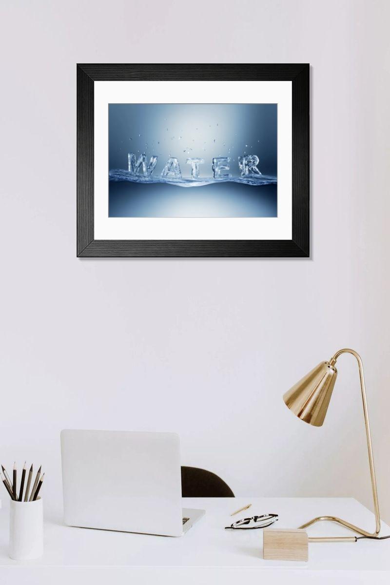 Shown hanging in a room: Modern 14"x12" (36x31cm)