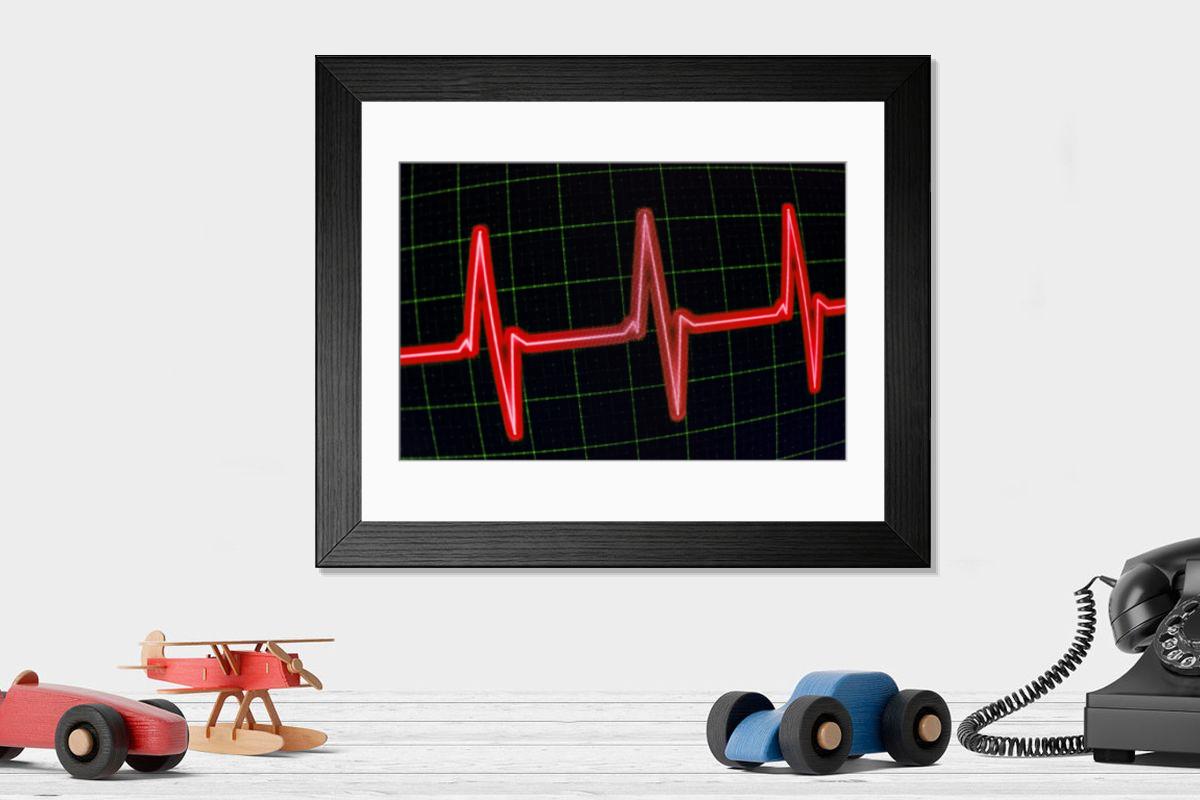 Shown hanging in a room: Modern 14"x12" (36x31cm)