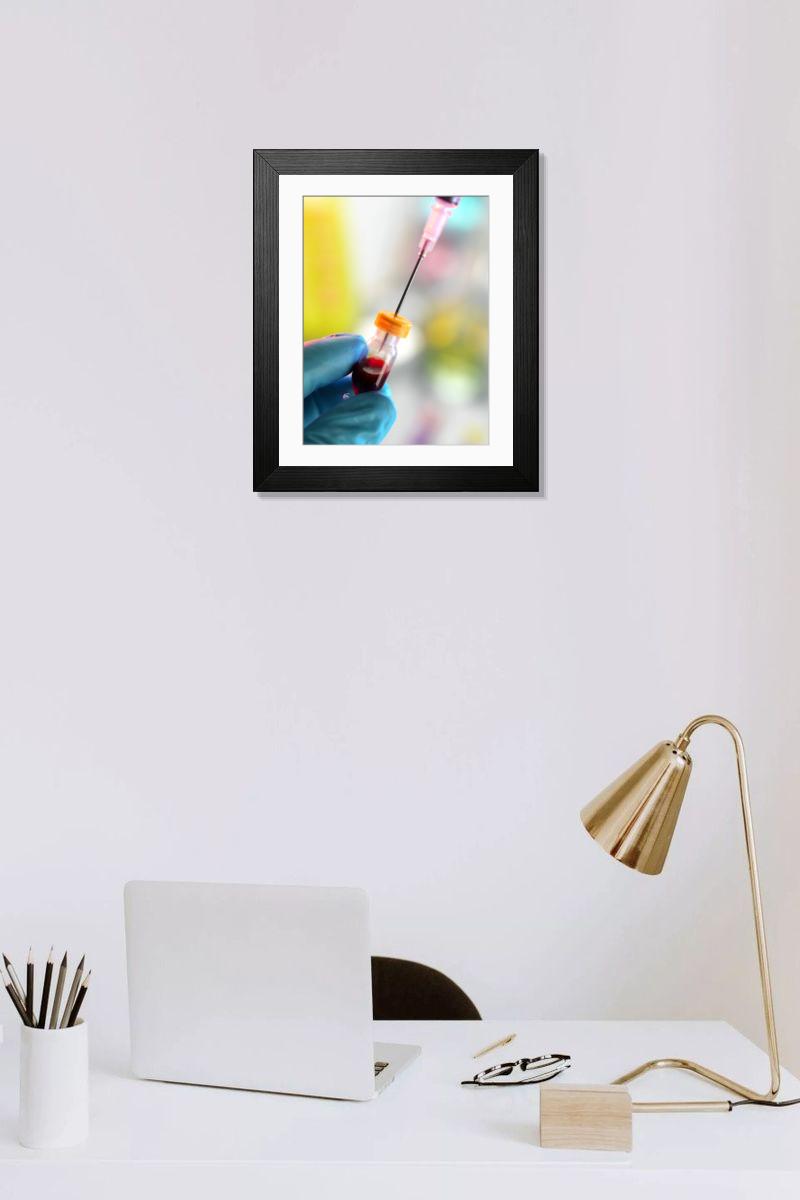 Shown hanging in a room: Modern 14"x12" (36x31cm)