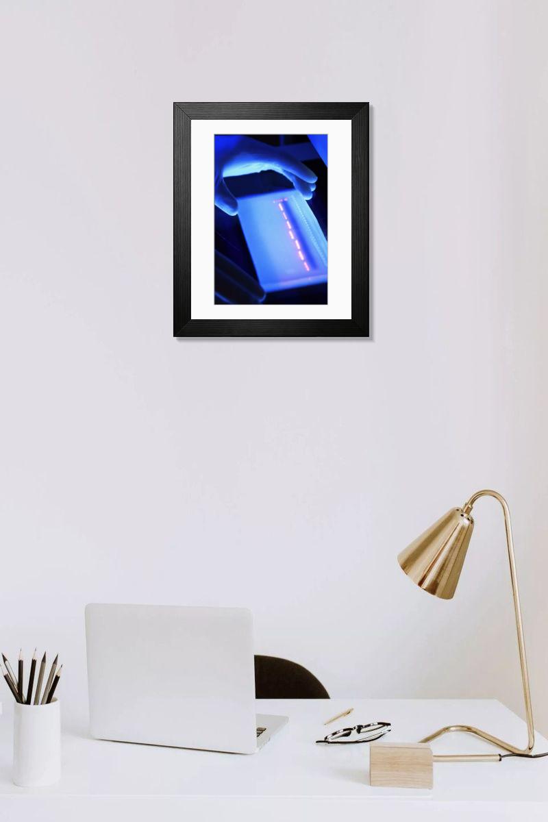 Shown hanging in a room: Modern 14"x12" (36x31cm)