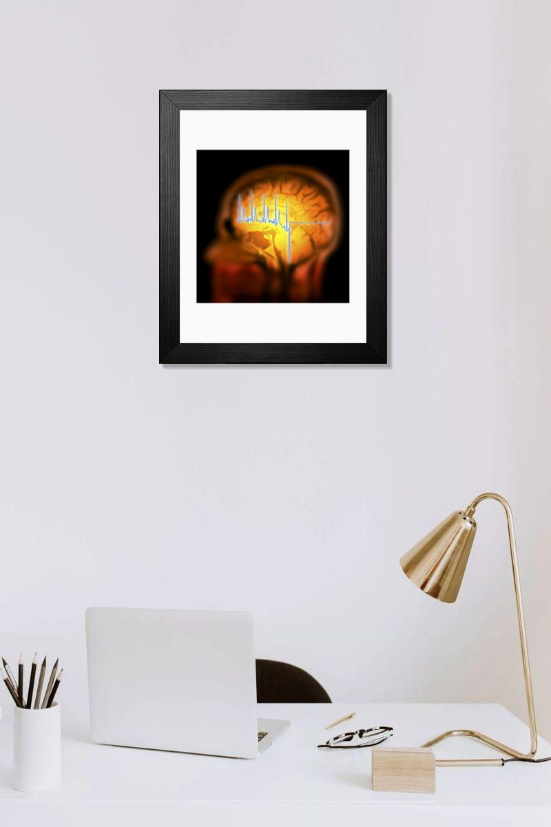 Shown hanging in a room: Modern 14"x12" (36x31cm)