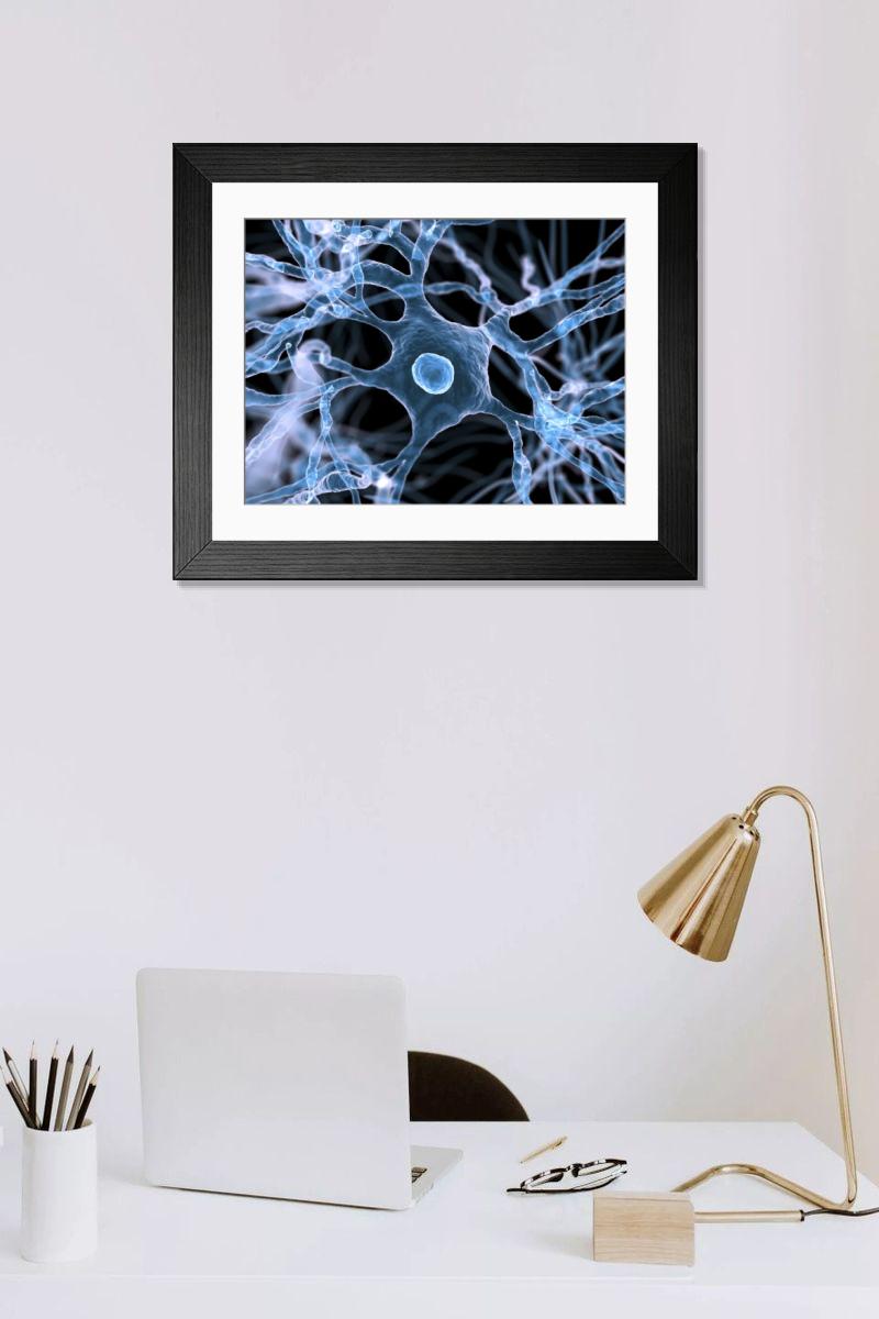 Shown hanging in a room: Modern 14"x12" (36x31cm)