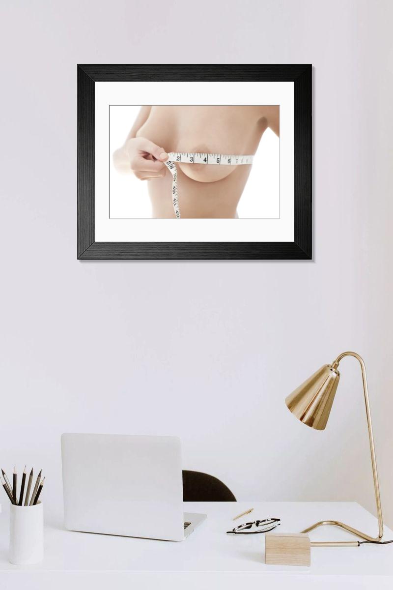 Shown hanging in a room: Modern 14"x12" (36x31cm)