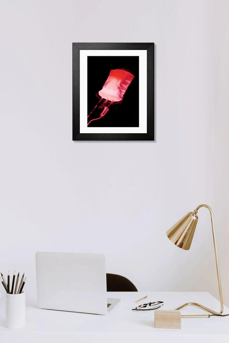 Shown hanging in a room: Modern 14"x12" (36x31cm)