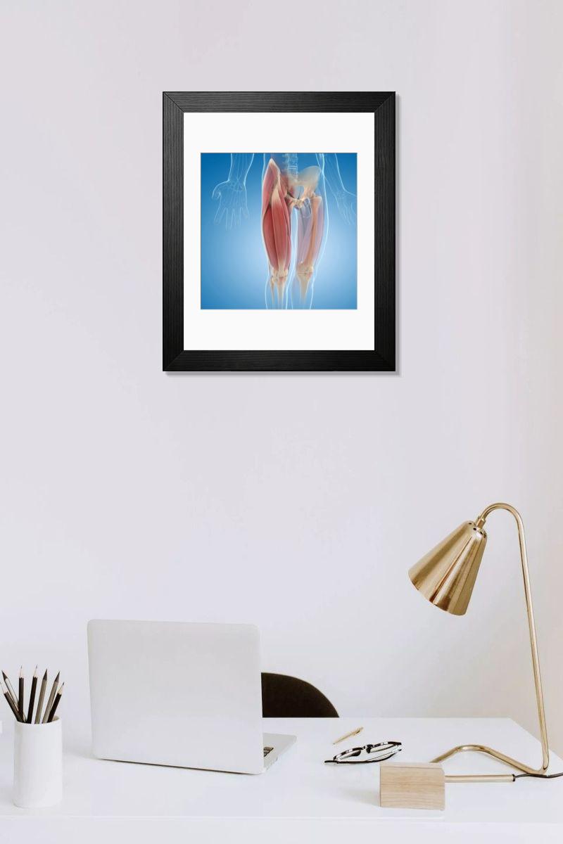 Shown hanging in a room: Modern 14"x12" (36x31cm)
