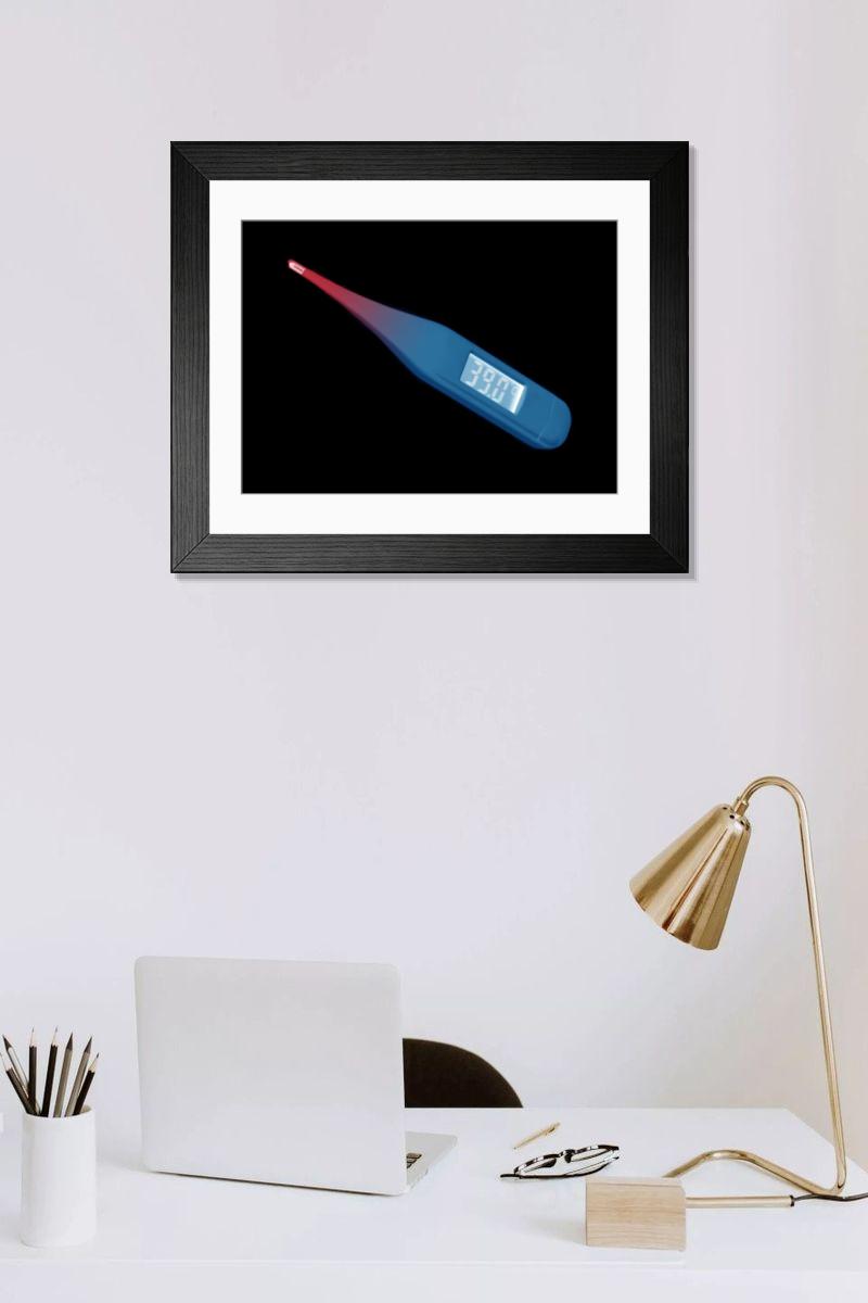 Shown hanging in a room: Modern 14"x12" (36x31cm)