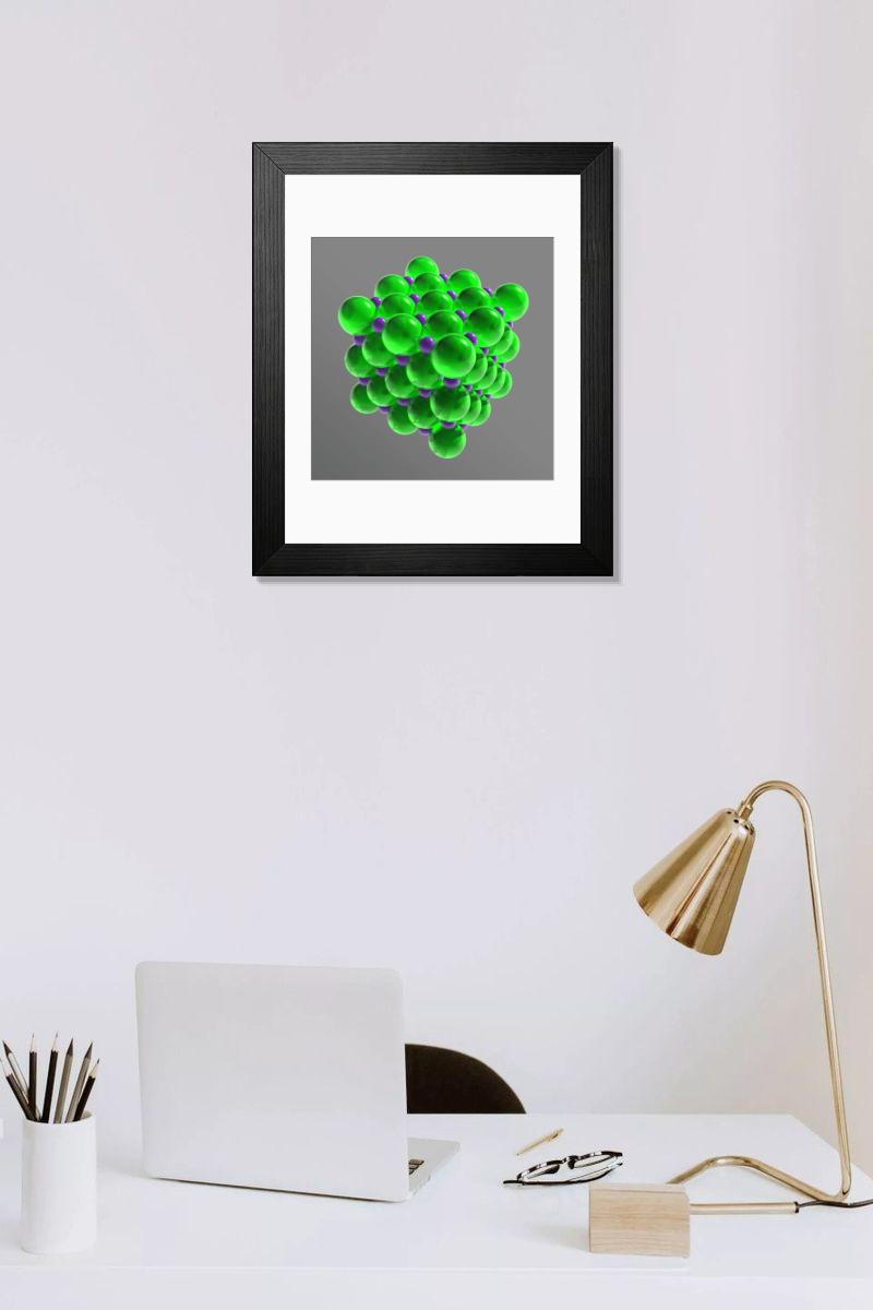 Shown hanging in a room: Modern 14"x12" (36x31cm)