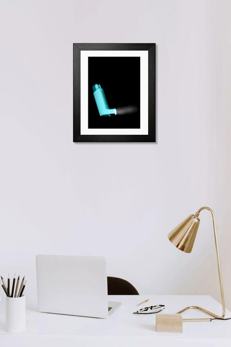 Shown hanging in a room: Modern 14"x12" (36x31cm)