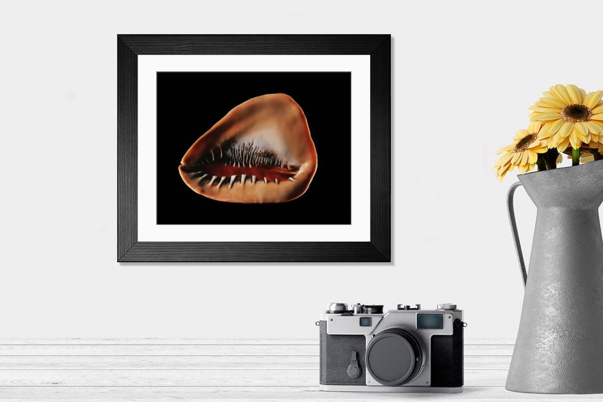 Shown hanging in a room: Modern 14"x12" (36x31cm)