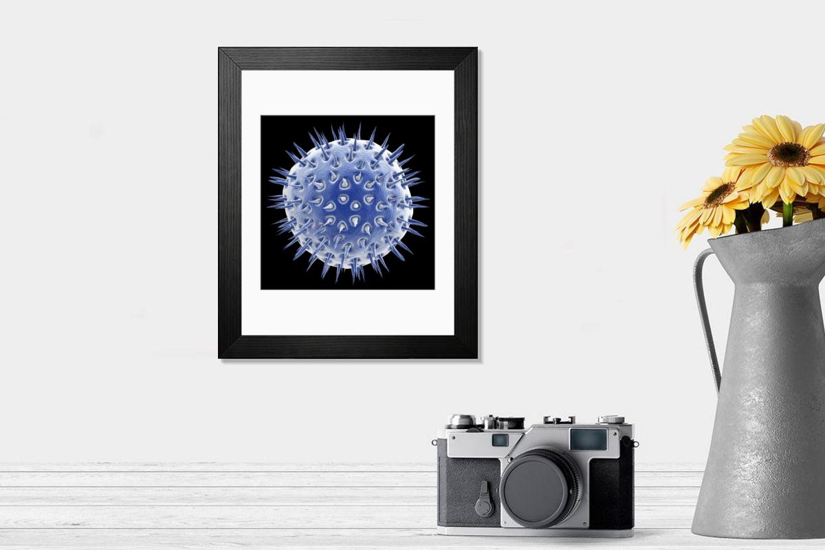 Shown hanging in a room: Modern 14"x12" (36x31cm)