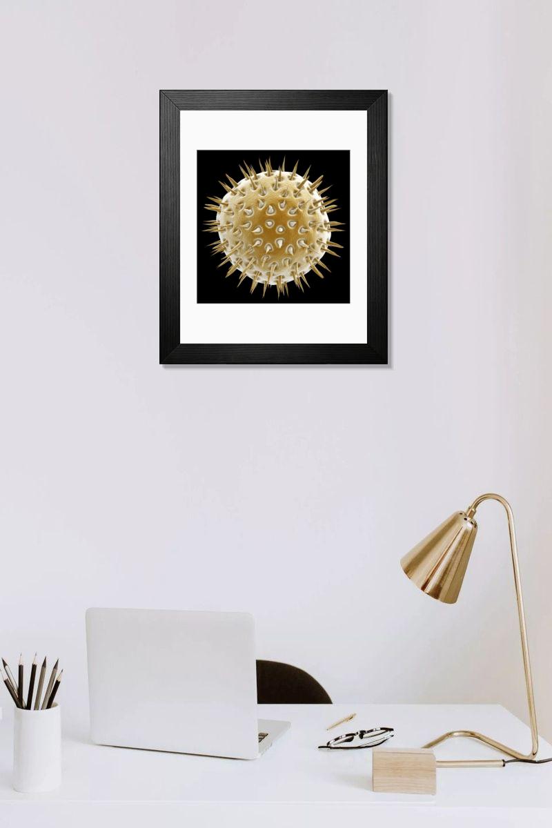 Shown hanging in a room: Modern 14"x12" (36x31cm)