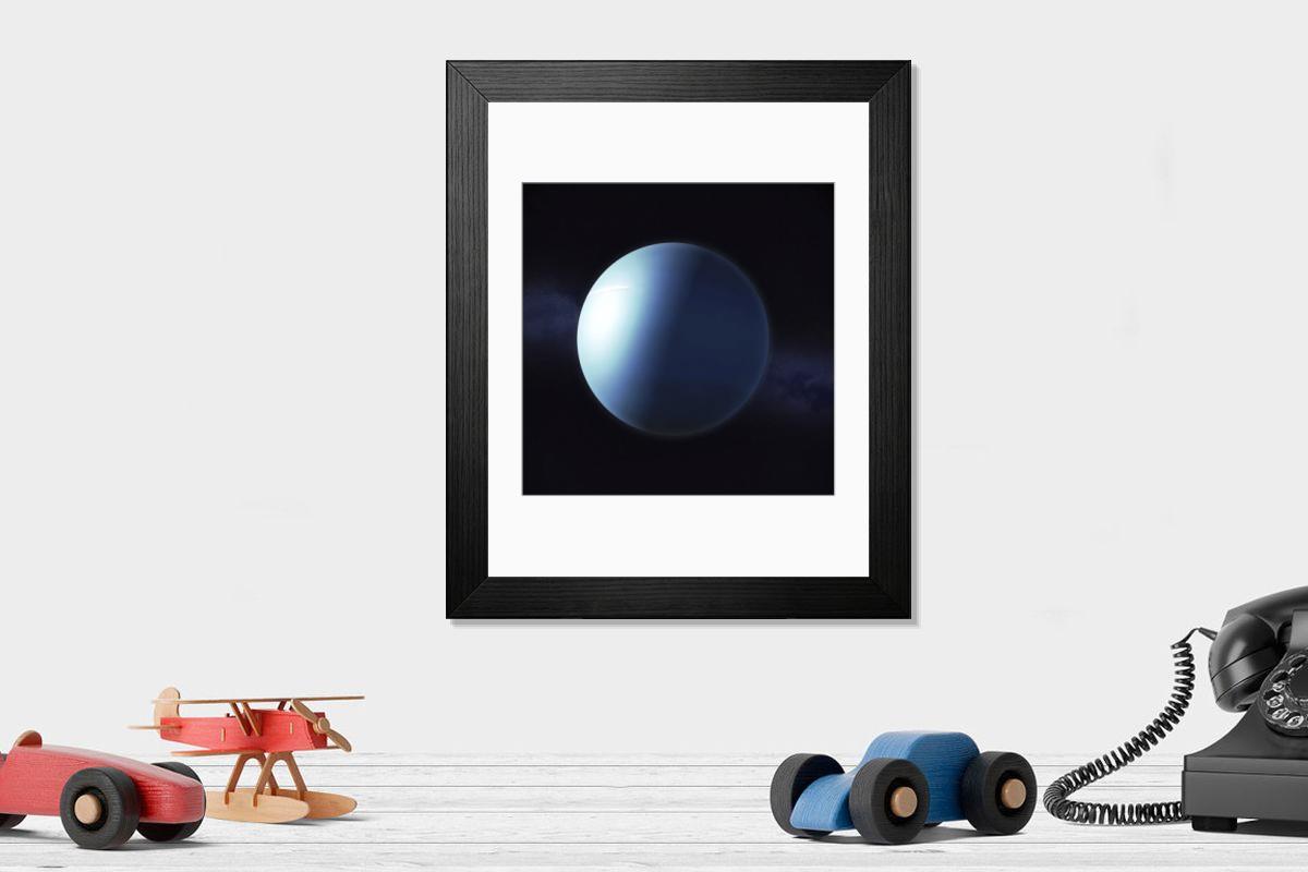 Shown hanging in a room: Modern 14"x12" (36x31cm)