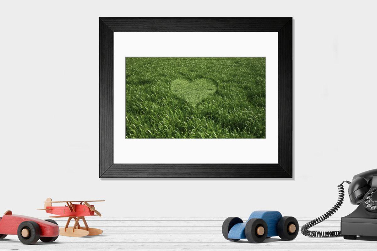 Shown hanging in a room: Modern 14"x12" (36x31cm)