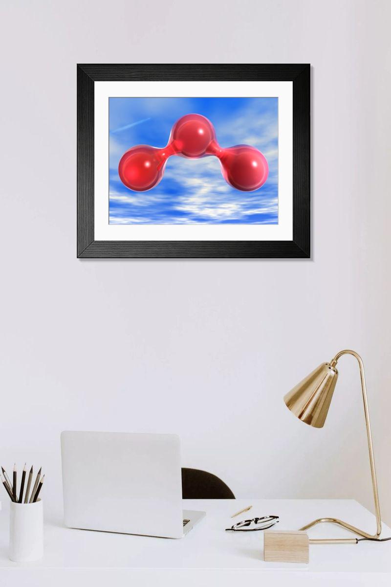 Shown hanging in a room: Modern 14"x12" (36x31cm)