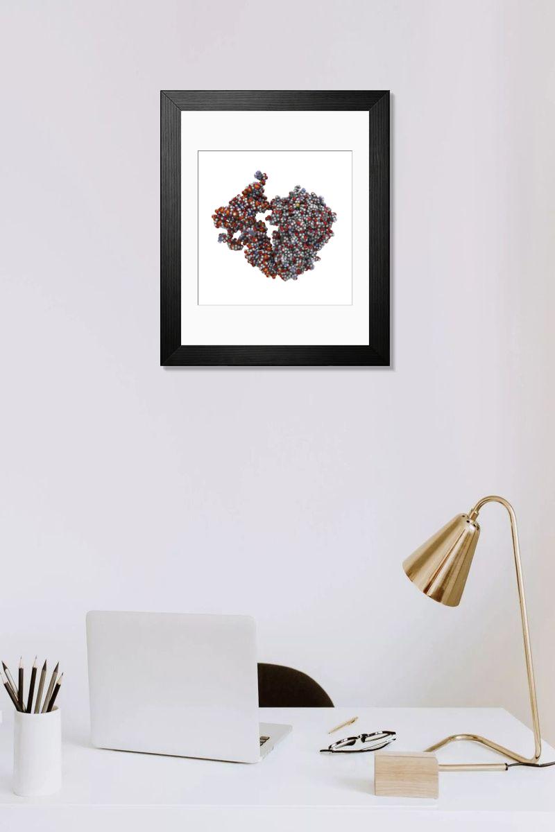 Shown hanging in a room: Modern 14"x12" (36x31cm)