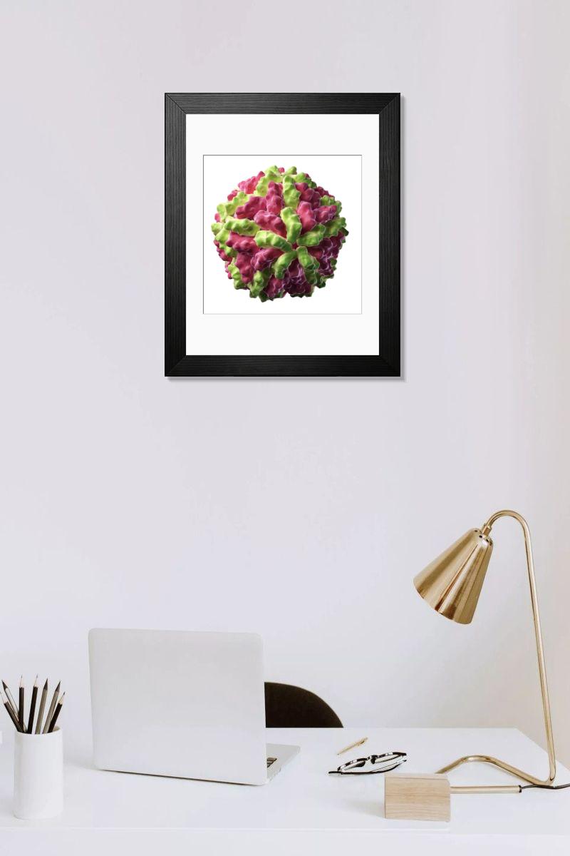 Shown hanging in a room: Modern 14"x12" (36x31cm)